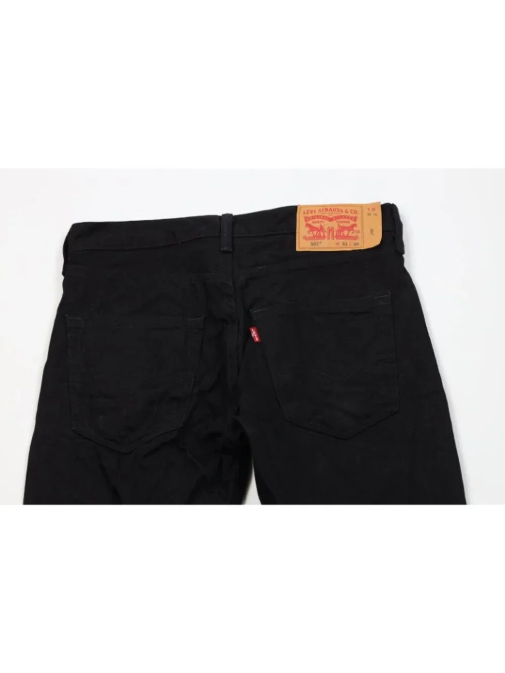 Vtg Y2K Levis 501xx Mens 31x30 Faded Button Fly Original Fit Denim Jeans Black